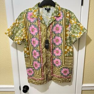 boohooMan Revere Floral Short Sleeve | Size M | NWT